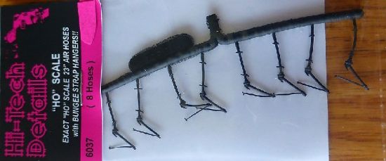 Picture of HO Exact 23" Real Rubber Air Hoses w/Bungee Strap Hangers (8)