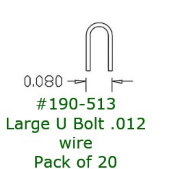Picture of HO Large U-Bolt .012 Wire (20) (D)