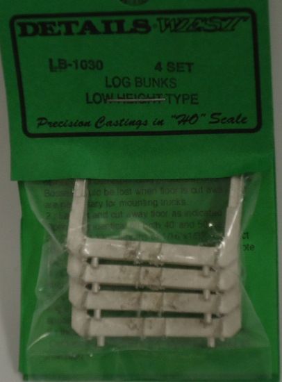 Picture of HO Log Bunks Low Height (4)