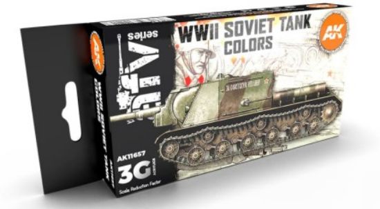 Picture of AFV Series: WWII Soviet Camouflage Acrylic Paint Set (6 Colors) 17ml Bottles