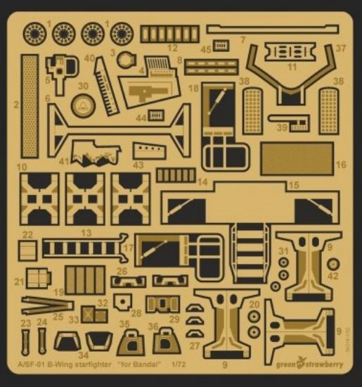 Picture of 1/72 Star Wars A/SF01 B-Wing Starfighter Detail Set for BAN (Photo-Etch) (D)