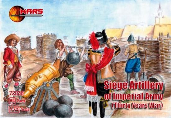 Picture of 1/72 Siege Artillery of Imperial Army (18 w/9 Horses, Wagon)