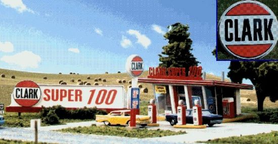 Picture of HO Kit Laser-Cut Clark Oil Gas Station