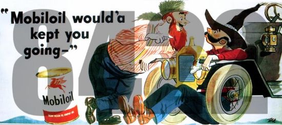 Picture of HO Mobiloil Would'a Kept You Going Vintage Billboard (D)