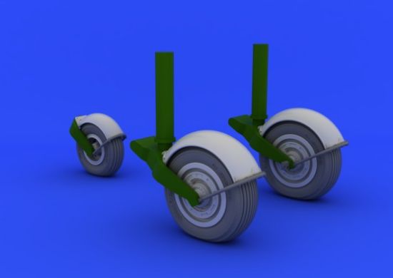 Picture of Eduard Brassin 1:32 - Meteor F.4 Wheels (hk Models) EDB632041