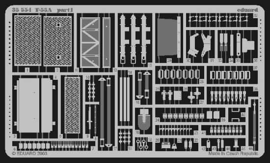 Picture of Eduard Photoetch 1:35 - T-55A (Tamiya) - EDP35554