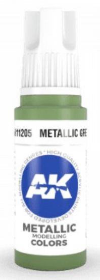 Picture of Metallic Green Acrylic Paint 17ml Bottle