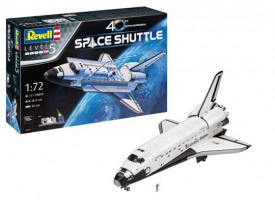 Picture of 1/72 Space Shuttle 40th Anniversary w/paint & glue