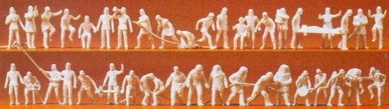 Picture of HO Unpainted Firemen w/Accessories (42) (Kit)
