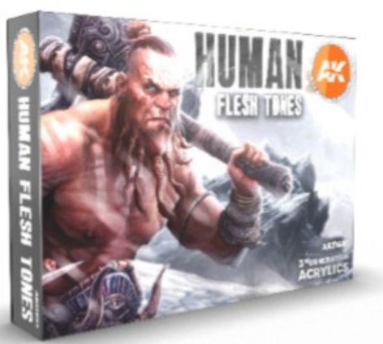 Picture of Human Flesh Tones Acrylic Paint Set (6 Colors) 17ml Bottles