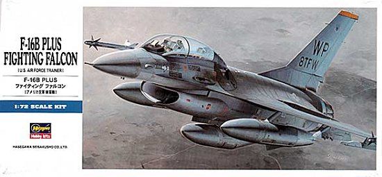 Picture of F-16B Plus Falcon, 1/72 by Hasegawa, Model Airplane