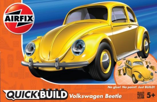 Picture of Quick Build VW Beetle Car (Yellow) (Snap)