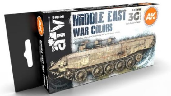Picture of AFV Series: Middle East War Camouflage Acrylic Paint Set (6 Colors) 17ml Bottles