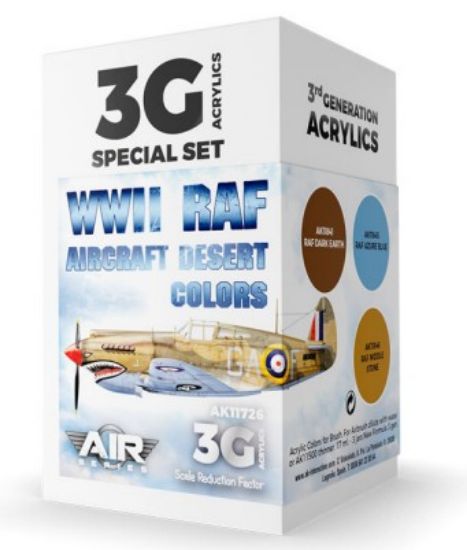 Picture of Air Series: WWII RAF Aircraft Desert Acrylic Paint Set (3 Colors) 17ml Bottles