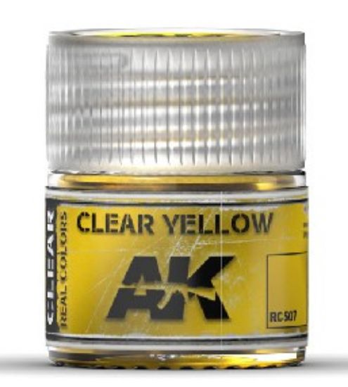 Picture of Real Colors: Clear Yellow Acrylic Lacquer Paint 10ml Bottle
