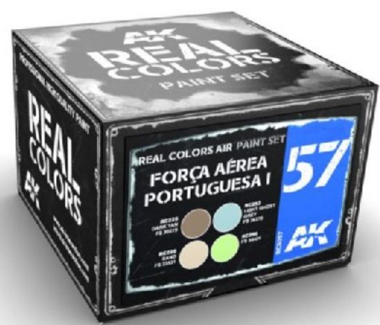Picture of Real Colors: Forca Aerea Portuguesa I Wrap-Around 1990s Acrylic Lacquer Paint Set (4) 10ml Bottles(D)