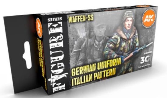 Picture of Figures Series: Waffen SS Uniform Italian Pattern Acrylic Paint Set (6 Colors) 17ml Bottles