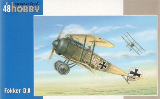 Picture of Fokker D V BiPlane -- Plastic Model Airplane Kit -- 1/48 Scale -- #48118