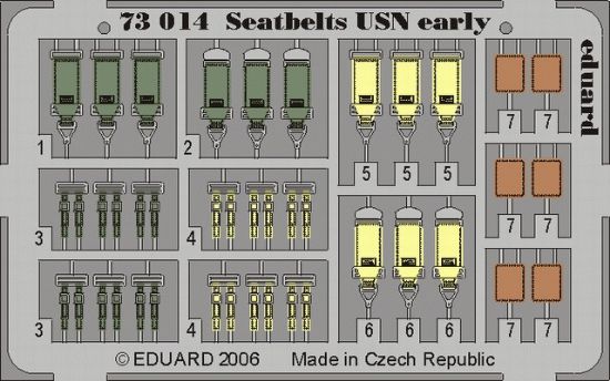 Picture of Seatbelts USN Early- 1:72 -Eduard