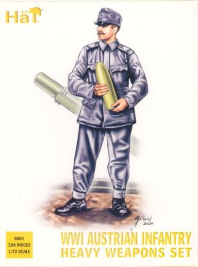 Picture of Model Figures - WWI Austrian Infantry Heavy Weapons Set- 1:72 -HAT Ind