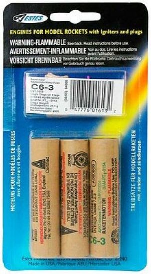 Picture of C6-3 Model Rocket Engines (3)