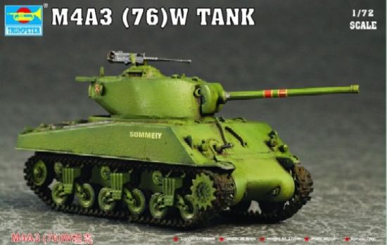 Picture of M4A3 (76)W Medium Tank, 1/72 by Trumpeter, Model Vehicle