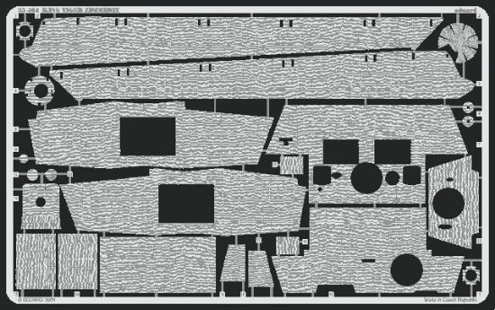 Picture of Eduard Models Armor- King Tiger Zimmerit -- Plastic Model Vehicle