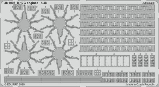 Picture of 1/48 Aircraft- B17G Engines for HKM(D)