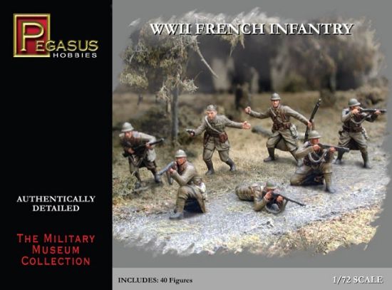 Picture of Pegasus Hobbies 1/72 WWII French Infantry 7306
