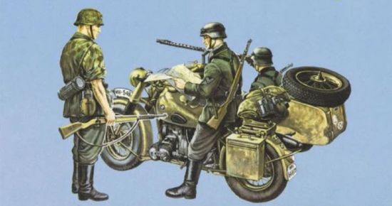 Picture of BMW R75 w/Sidecar, 1/35 by Italeri, Model Vehicle