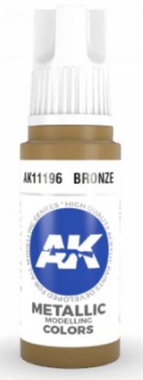 Picture of Bronze Metallic Acrylic Paint 17ml Bottle