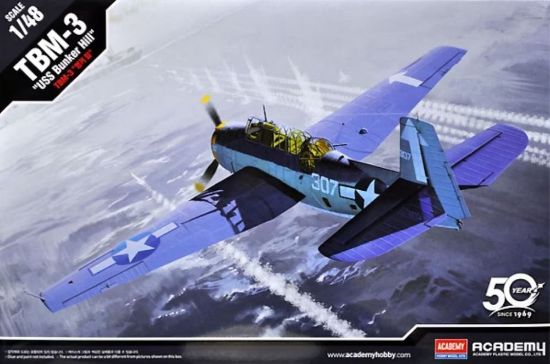 Picture of 1/48 TBM3 USS Bunker Hill Torpedo Bomber