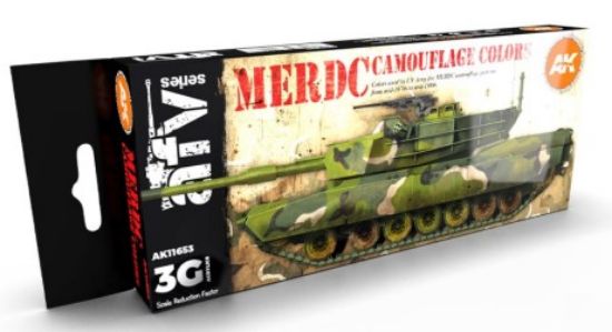 Picture of AFV Series: US Army MERDC Camouflage Mid 1970â€™s to Mid 1980â€™s Acrylic Paint Set (6 Colors) 17ml Bottles