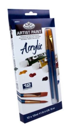 Picture of Artist Acrylic Paint Set 12ml Tubes (12pc)