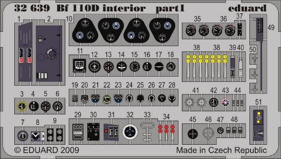 Picture of Eduard Models Aircraft- Bf110D Interior -- Plastic Model Aircraft