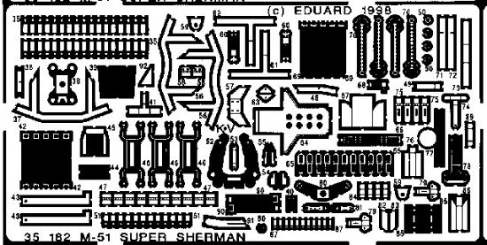 Picture of Eduard Models Armor- M51 -- Plastic Model Vehicle Accessory -- 1/35