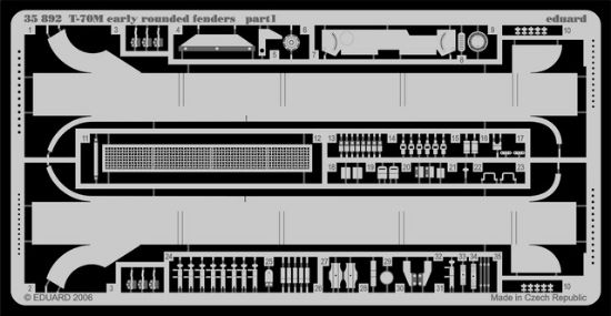 Picture of Eduard Photoetch 1:35 - T-70M Early Rounded Fenders - EDP35892