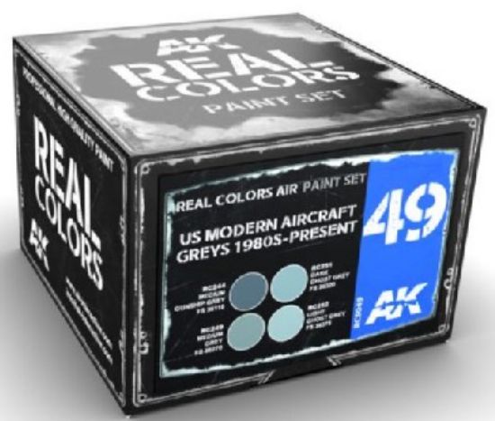 Picture of Real Colors: US Modern Aircraft 1980s-Present Acrylic Lacquer Paint Set (4) 10ml Bottles