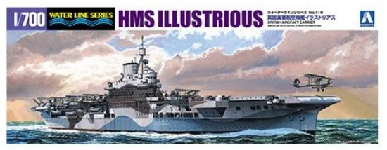 Picture of Aoshima 1/700 Scale Illustrious-Class Aircraft Carrier