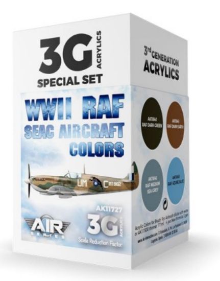 Picture of Air Series: WWII RAF SEAC Aircraft Acrylic Paint Set (4 Colors) 17ml Bottles