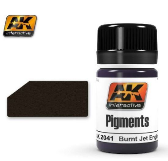 Picture of AK Interactive Burnt Jet Engine Pigment 35ml Bottle -- Model Paint