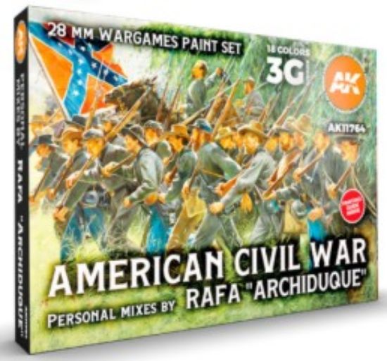 Picture of American Civil War Gaming Acrylic Paint Set (18 Colors) 17ml Bottles
