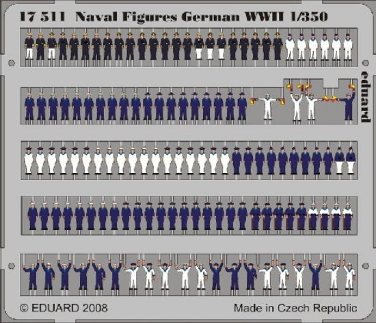 Picture of Eduard Photoetch 1:350 - Naval Figures German WWII 1/350 - EDP17511