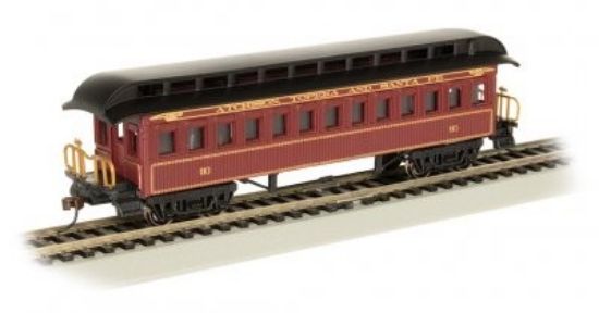 Picture of HO Old-Time Passenger Coach w/Rounded-End Clerestory Roof Santa Fe