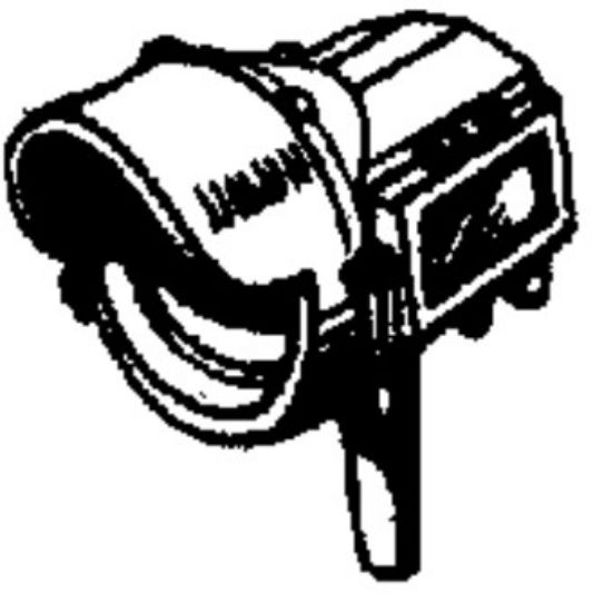 Picture of HO Pyle Flat Side Headlight w/Visor (D)