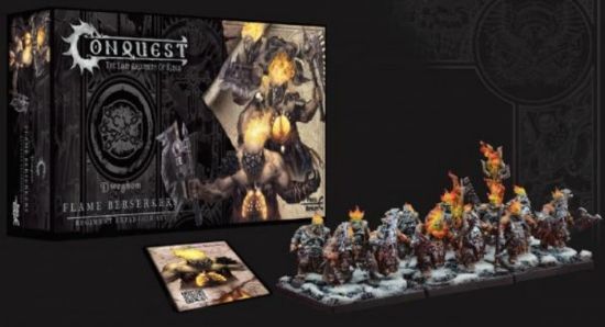 Picture of 38mm Conquest Dweghom: Flame Berserkers Plastic Figure Kit (12 w/stands)