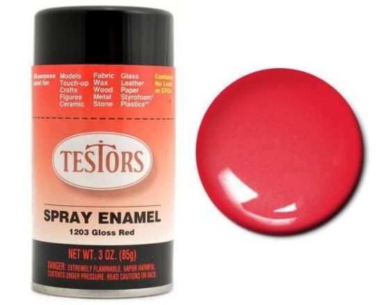 Picture of 3oz. Spray Finishing Enamel Gloss Red 