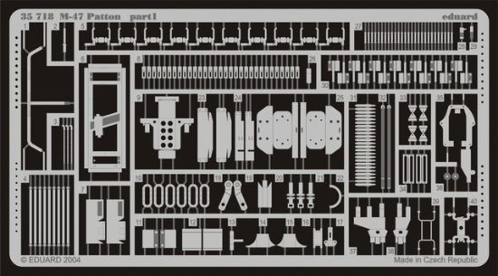 Picture of Eduard Models Armor- M47 Patton -- Plastic Model Vehicle Accessory
