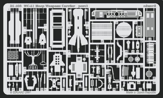 Picture of Eduard Models Armor- WC51 Beep Weapons Carrier -- Plastic Model
