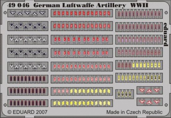 Picture of Eduard Photoetch 1:48 - German Luftwaffe Artilery WWII - EDP49046